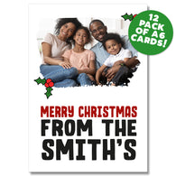 Personalised Photo Christmas Card